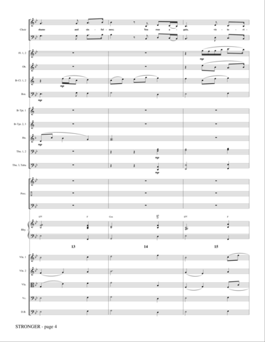 Stronger - Full Score Choir scores gallery preview page 4