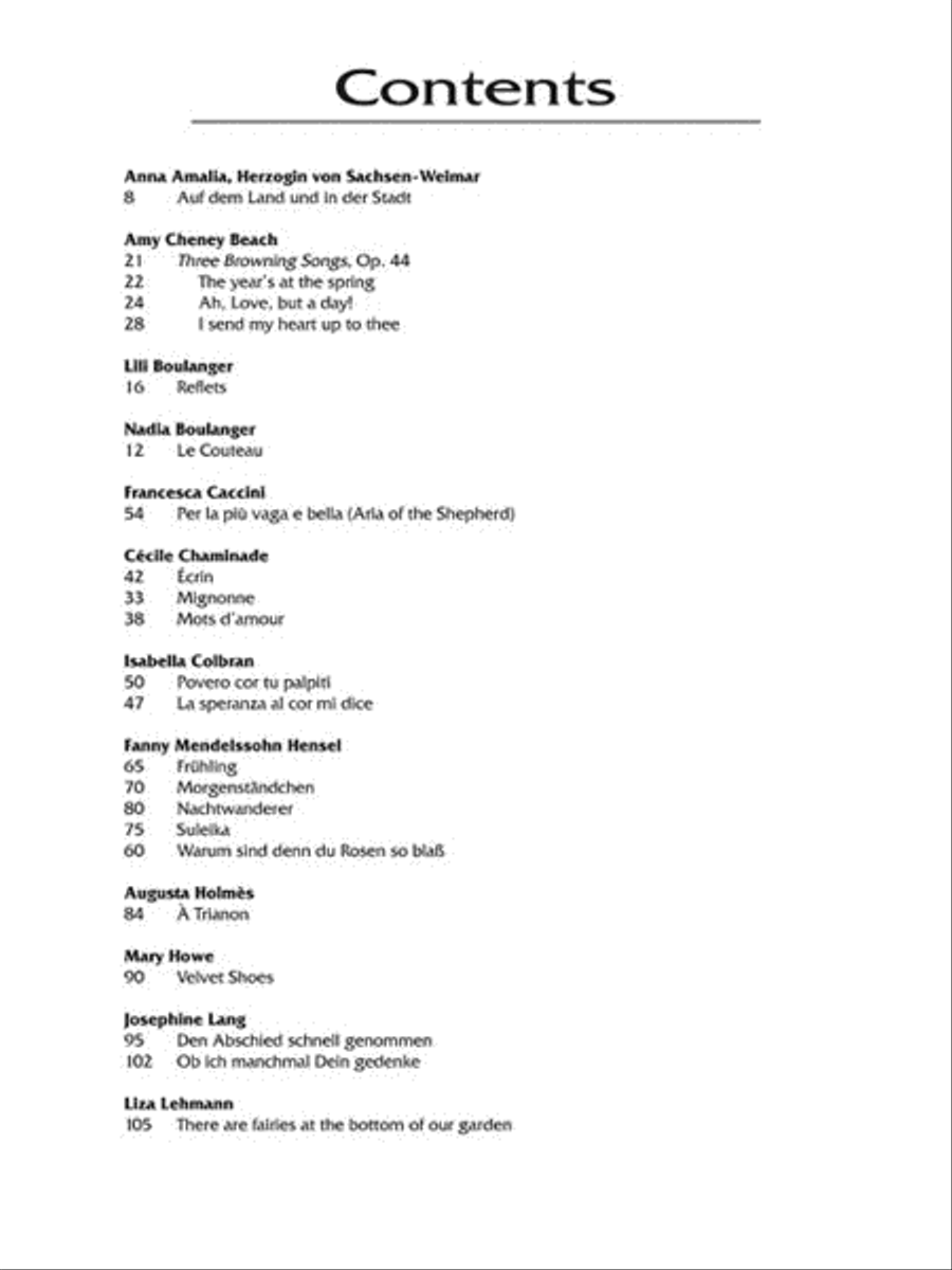 Women Composers – A Heritage of Song High Voice scores gallery preview page 3