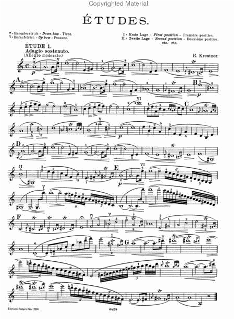 42 Etudes or Caprices for Violin Violin Solo scores gallery preview page 3