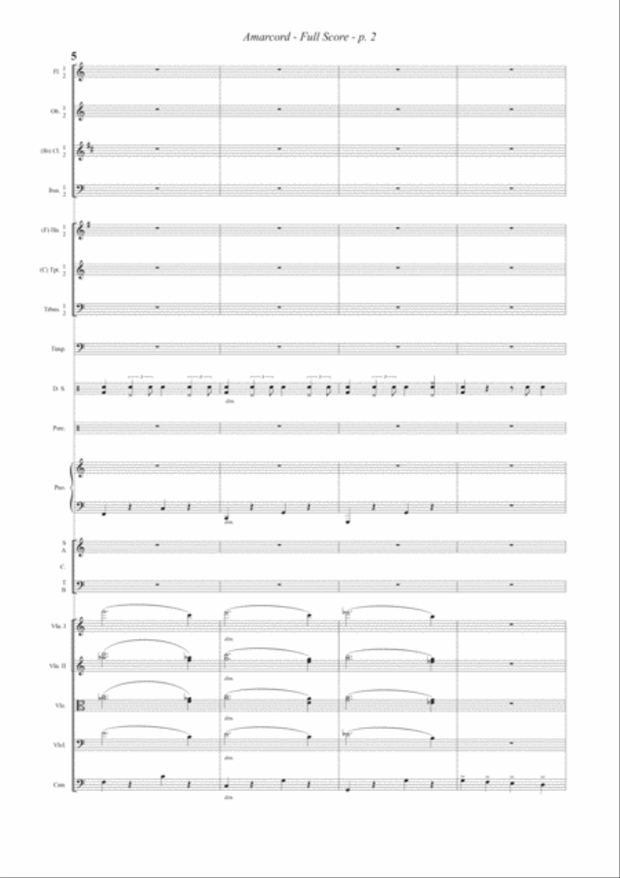 Amarcord Full Orchestra scores gallery preview page 2