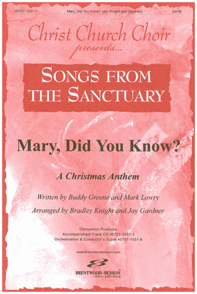 Mary Did You Know (Split Track Accompaniment CD)