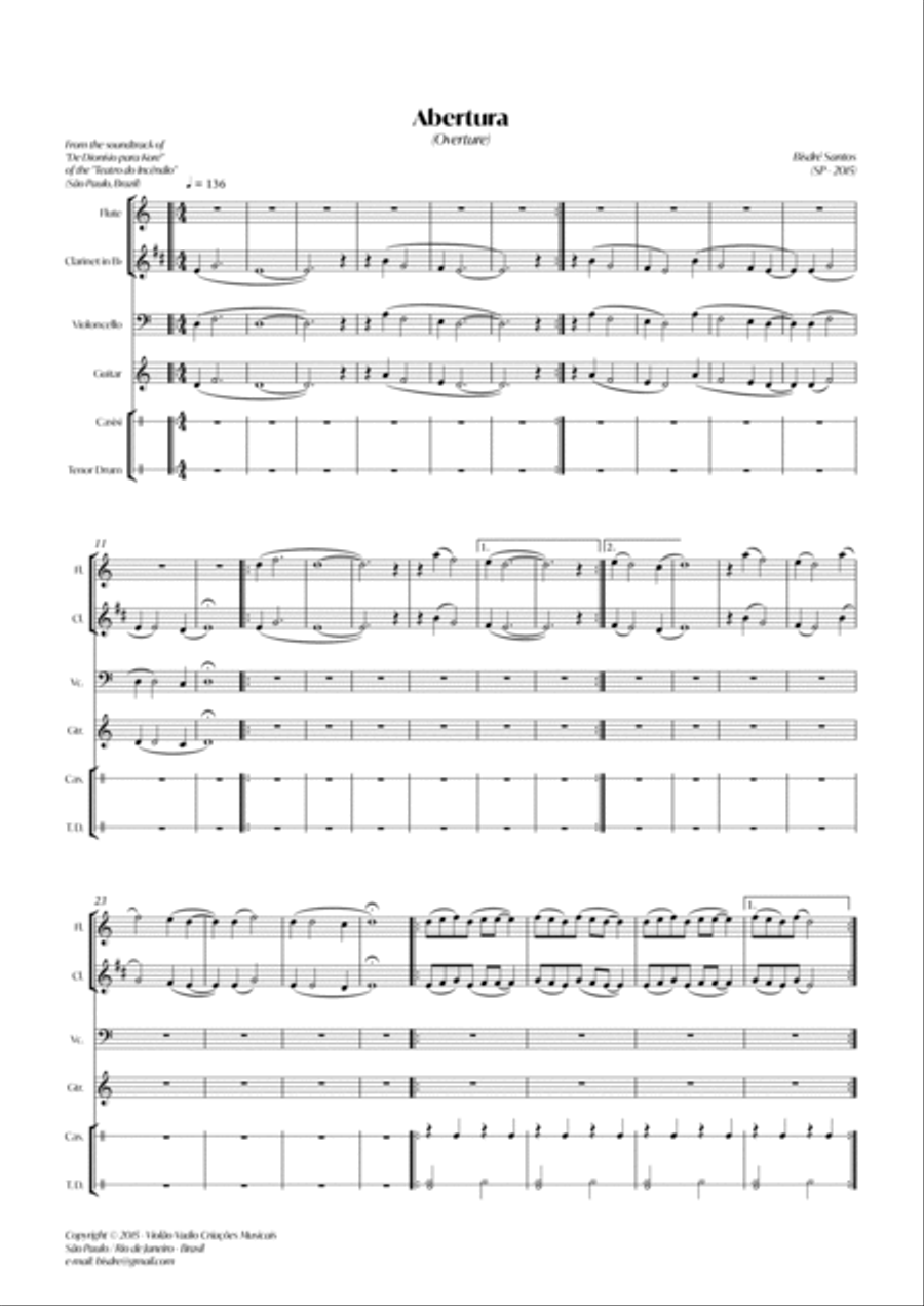 From Dionysus to Koré (Complete Soundtrack) 6 pieces Clarinet scores gallery preview page 4