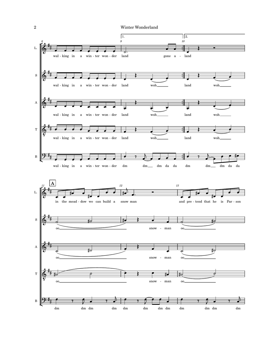 Winter Wonderland 4-Part scores gallery preview page 2