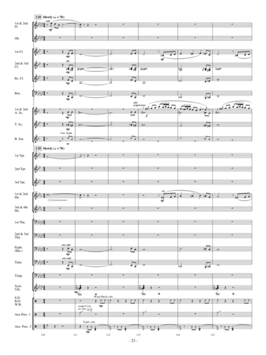 Costa del Sol Concert Band scores gallery preview page 20