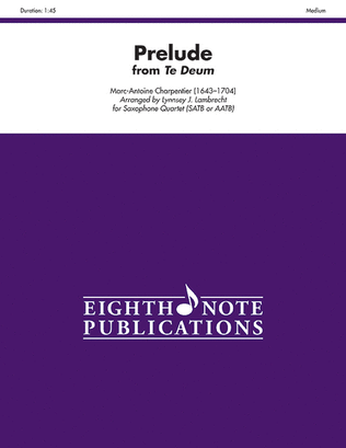 Book cover for Prelude (from Te Deum)