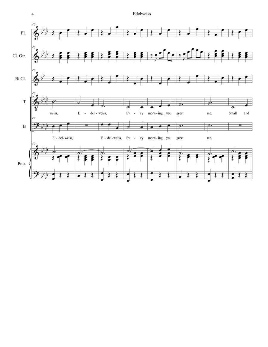 Edelweiss Vocal Duet scores gallery preview page 4