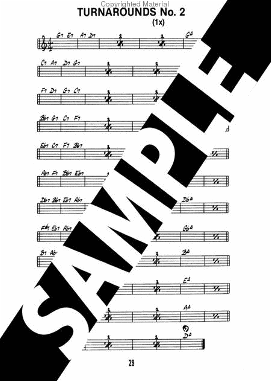 Volume 16 - Turnarounds, Cycles & ii/V7s Voice scores gallery preview page 4