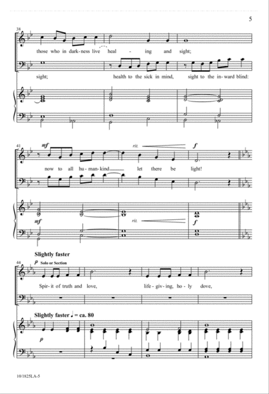 Hymn to the Trinity 4-Part scores gallery preview page 5