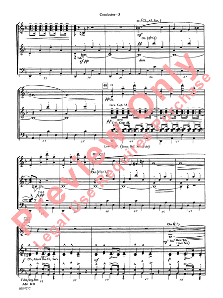 Pavanne (from Symphonette No. 2) Concert Band scores gallery preview page 5