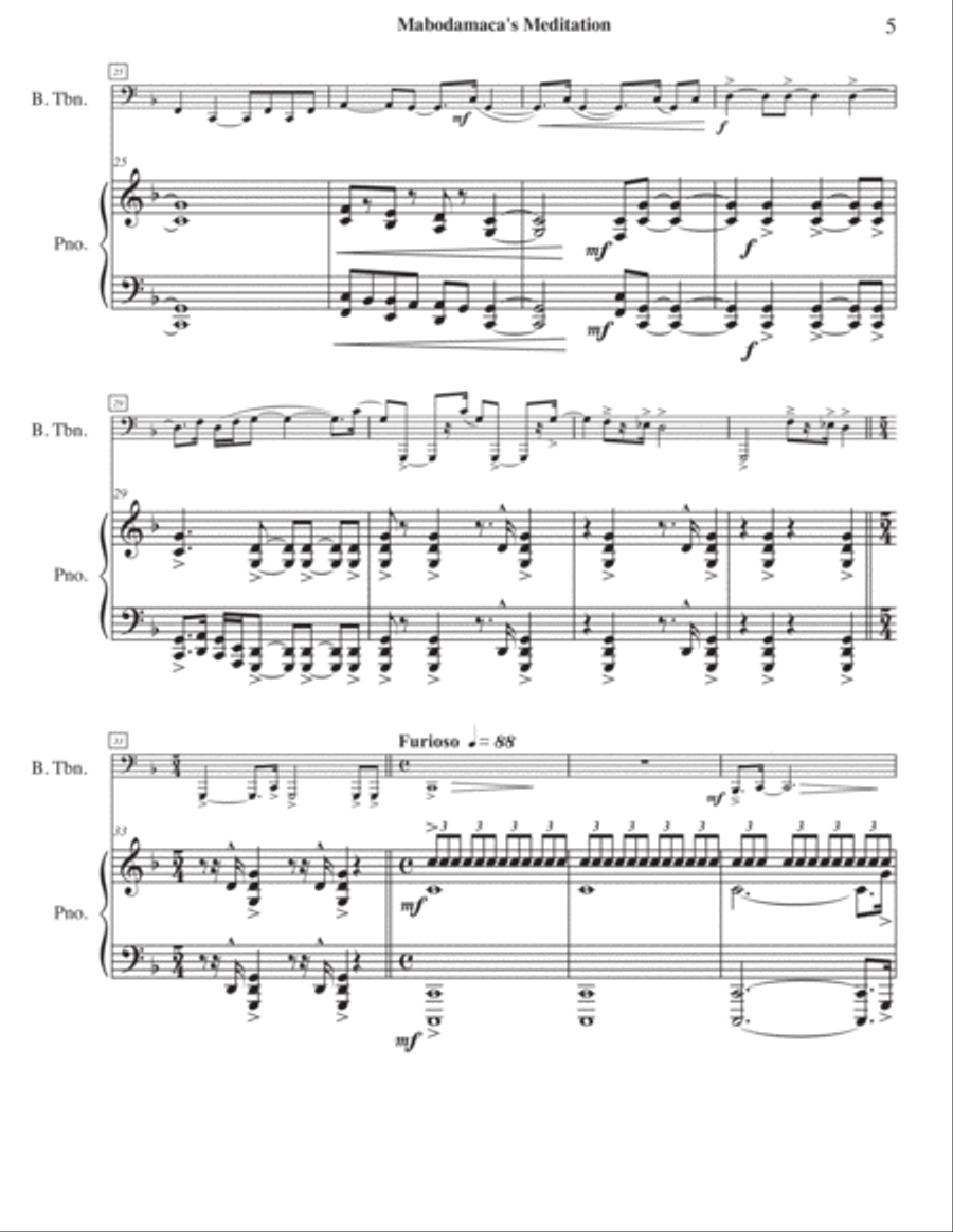 Mabodamaca's Meditation Trombone scores gallery preview page 4
