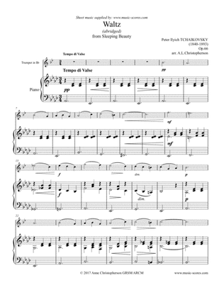 Sleeping Beauty Waltz - Trumpet and Piano
