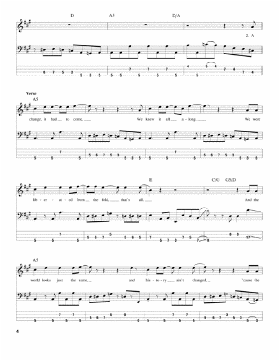 Won't Get Fooled Again Guitar Tablature scores gallery preview page 4