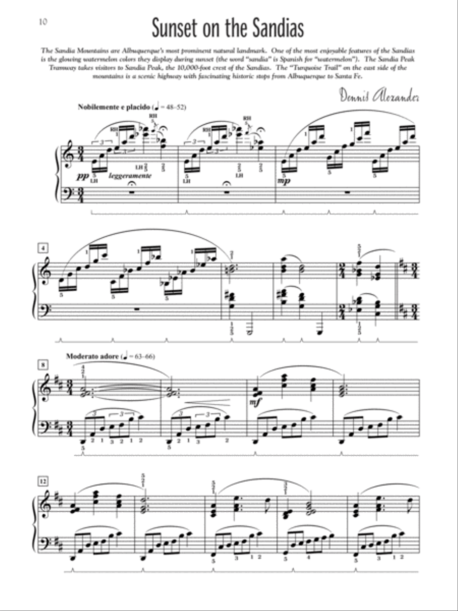 New Mexico -- Land of Enchantment Piano Solo scores gallery preview page 7