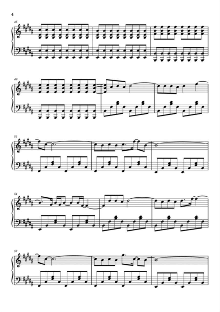 Yellow Piano Solo scores gallery preview page 4