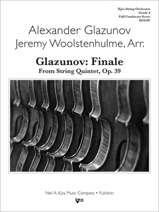 Glazunov: Finale From String Quintet, Op. 39 - Score