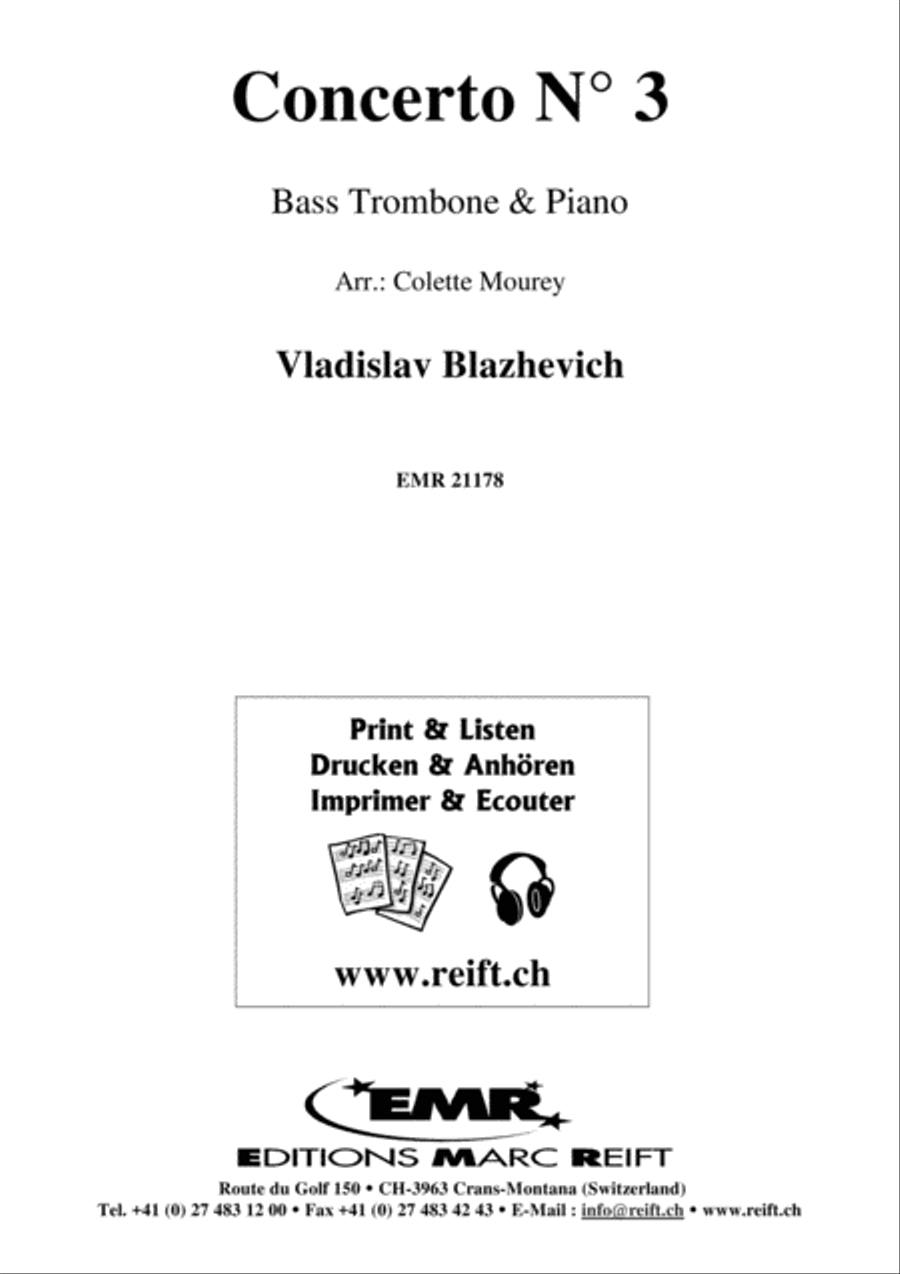Concerto No. 3 Bass Trombone scores gallery preview page 2