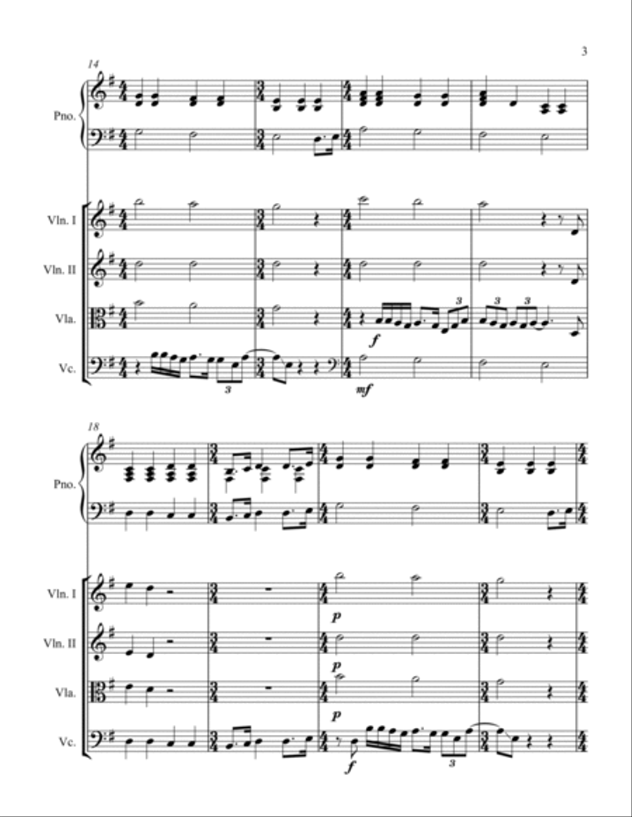 All You Need Is Love Piano Quintet scores gallery preview page 3