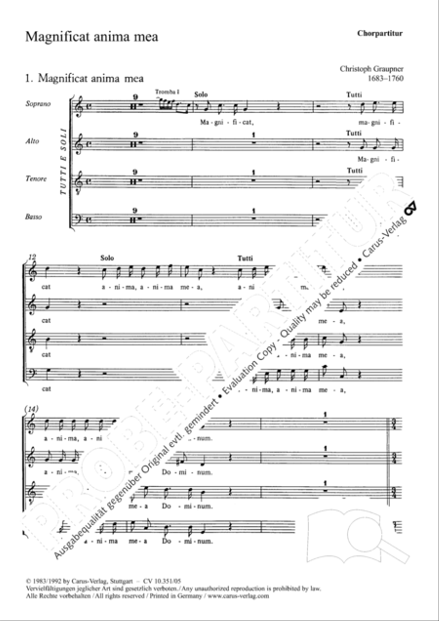 Magnificat 4-Part scores gallery preview page 2