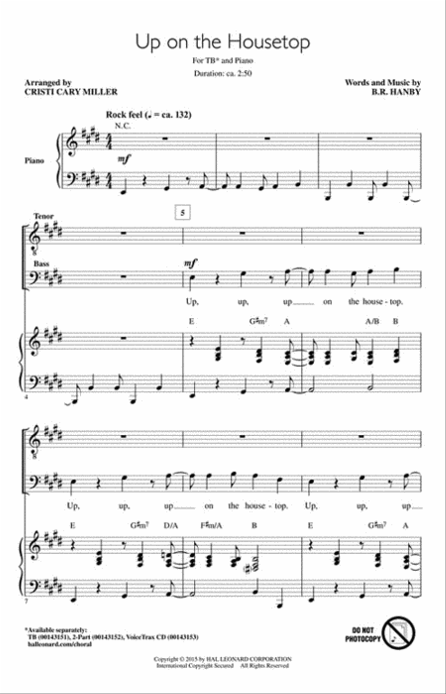Up on the Housetop Up on the Housetop Choir scores gallery preview page 2