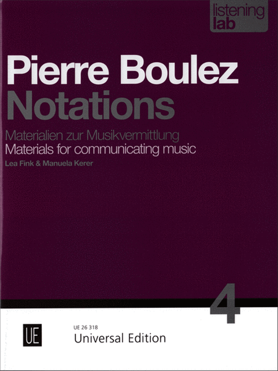 Pierre Boulez: Notations Texts scores gallery preview page 1