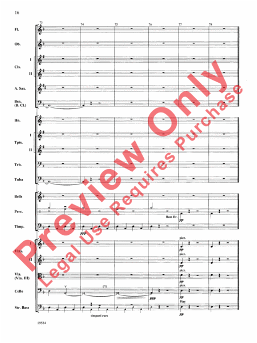Symphony No. 1, 3rd Movement Full Orchestra scores gallery preview page 17