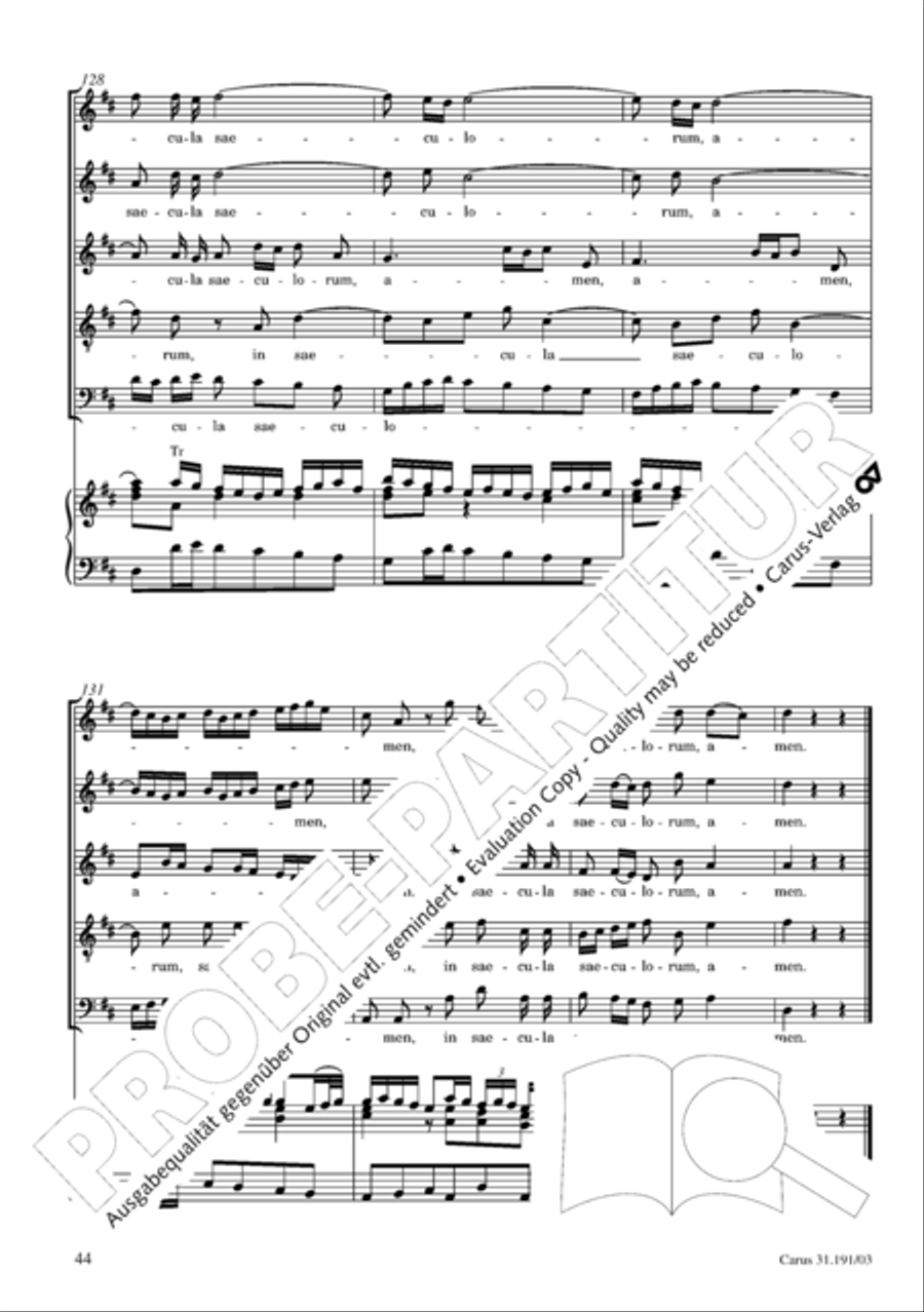 Gloria in excelsis Deo SSATB scores gallery preview page 45