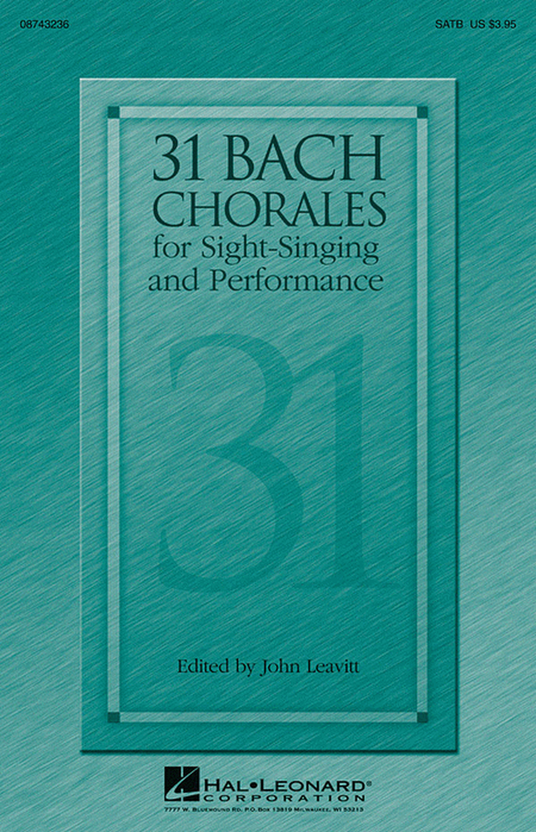 31 Bach Chorales for Sight-Singing and Performance image number null