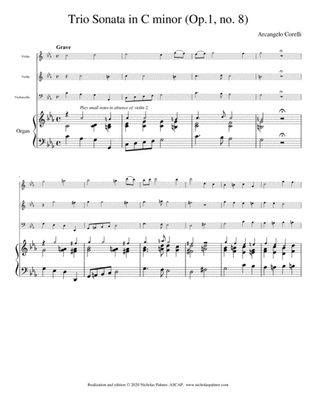 Book cover for Trio sonata in C minor (op.1, no. 8) - Arcangelo Corelli