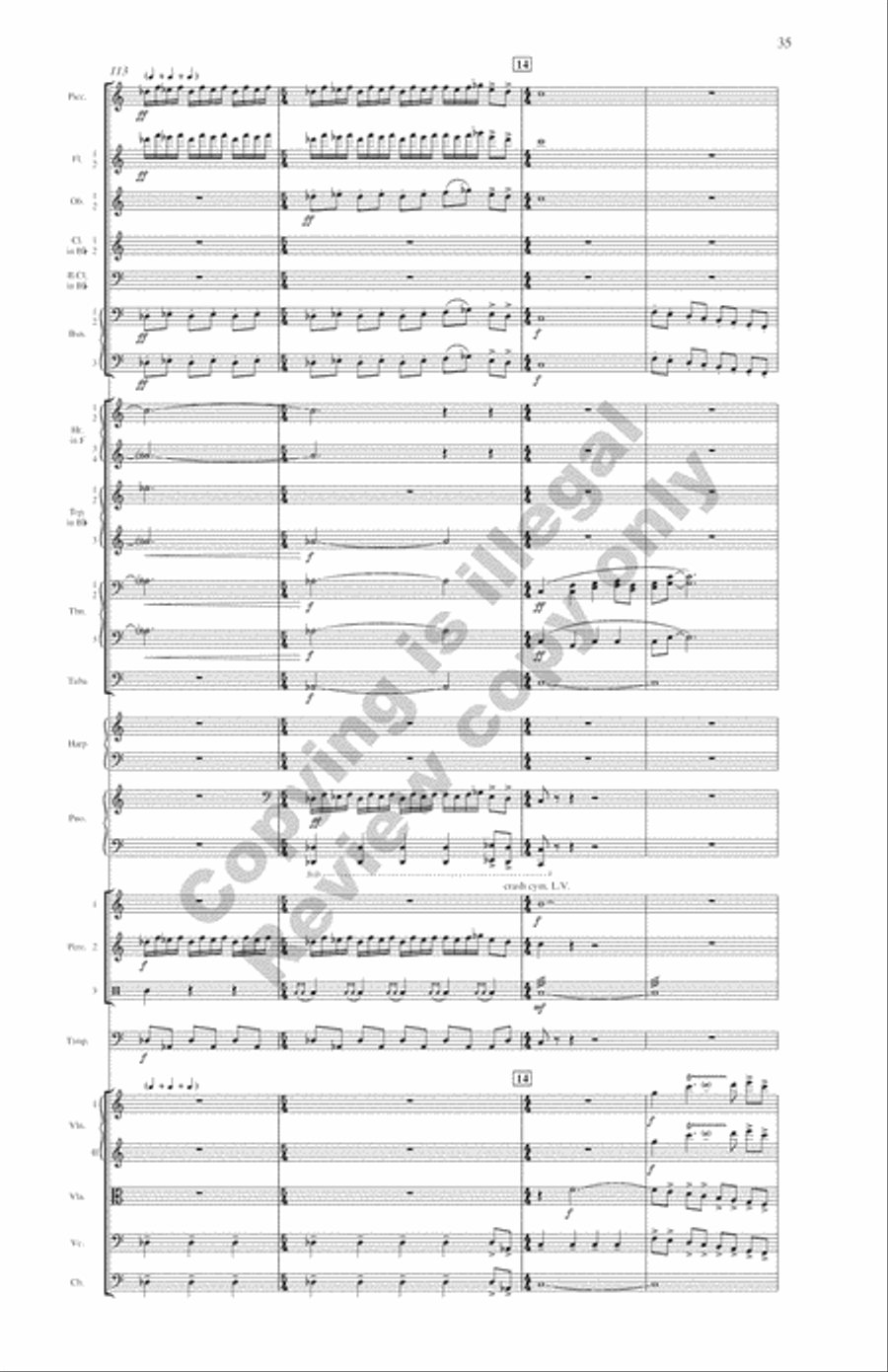 Symphony: Water Music Full Orchestra scores gallery preview page 20