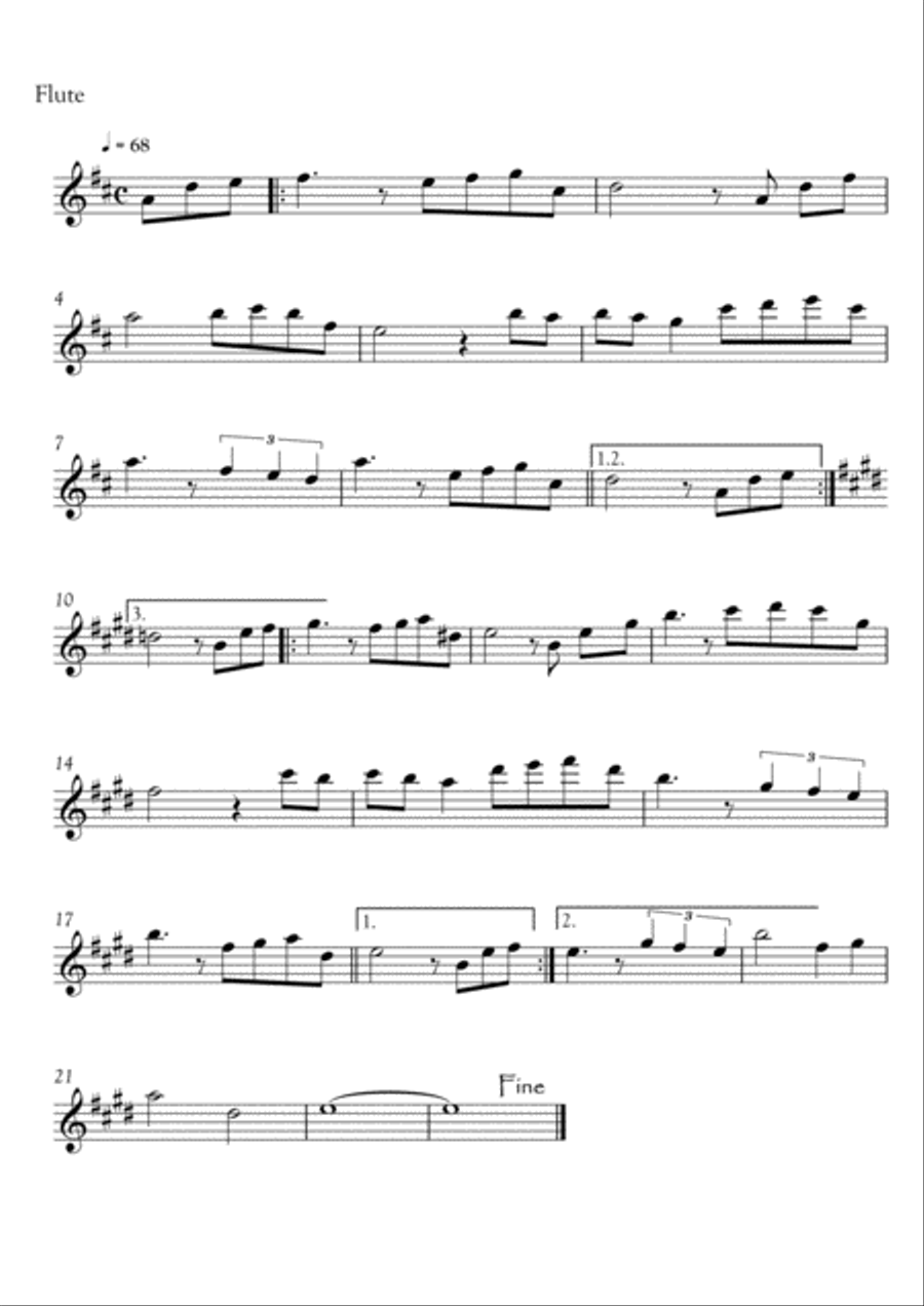 When A Child Is Born Flute scores gallery preview page 1