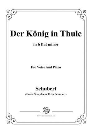 Schubert-Der König in Thule,in b flat minor,Op.5 No.5,for Voice&Piano