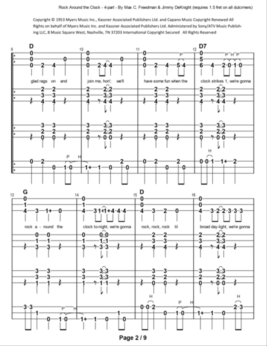 Rock Around The Clock School and Community scores gallery preview page 3