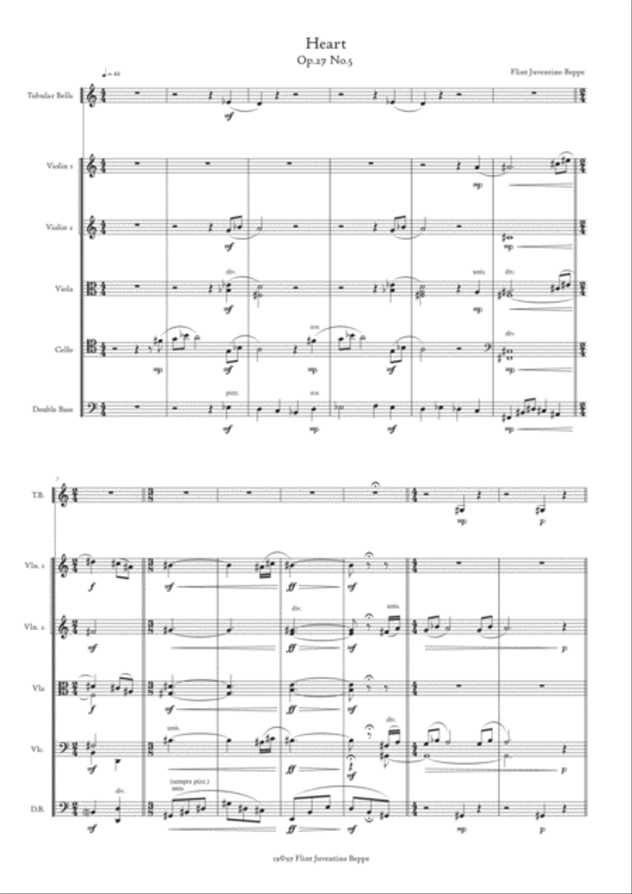 Heart Op.27 No.5 String Orchestra scores gallery preview page 2
