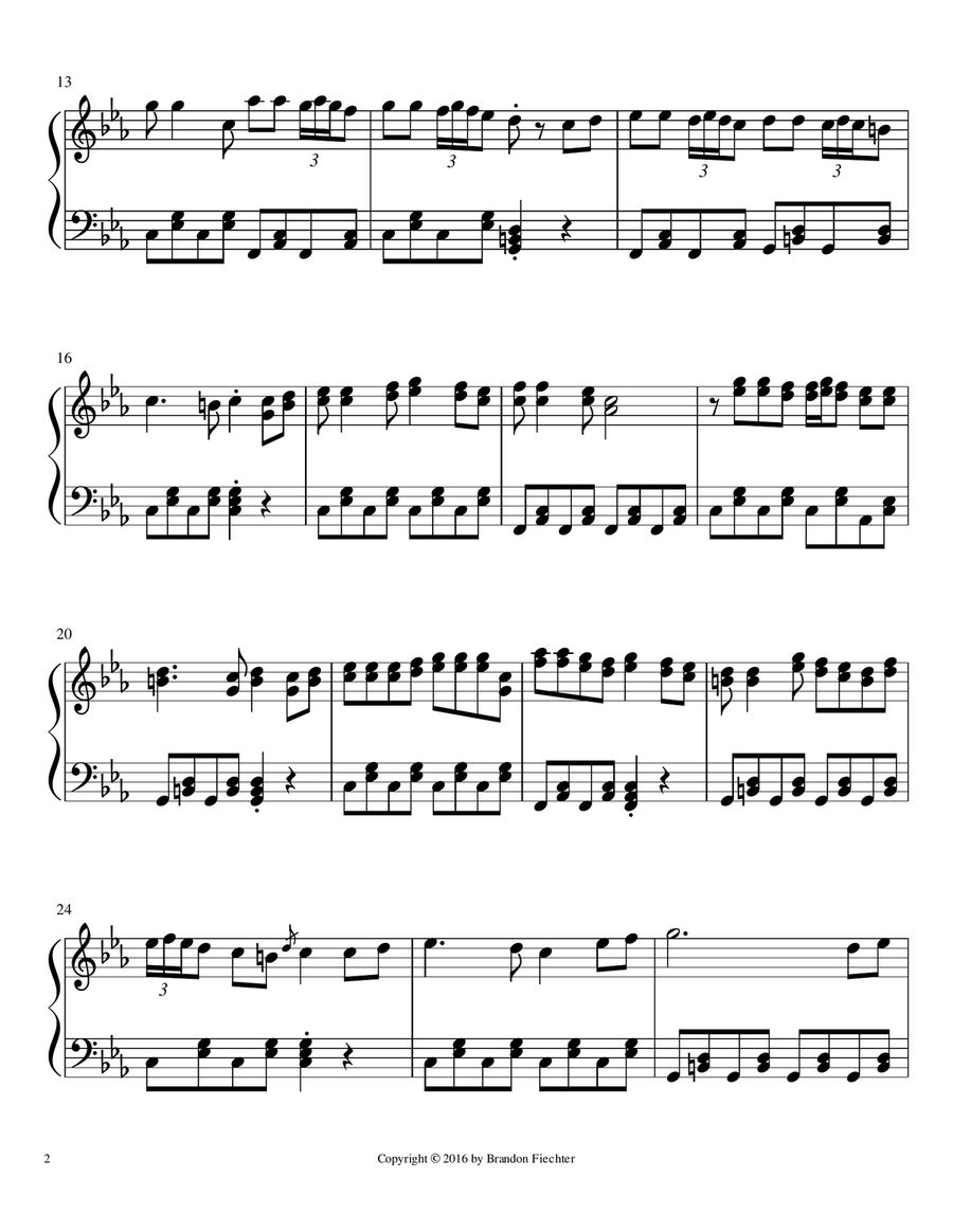 Russian Winter Russian Winter Piano Solo scores gallery preview page 2