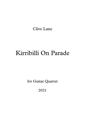 Book cover for Kirribilli On Parade for guitar quartet