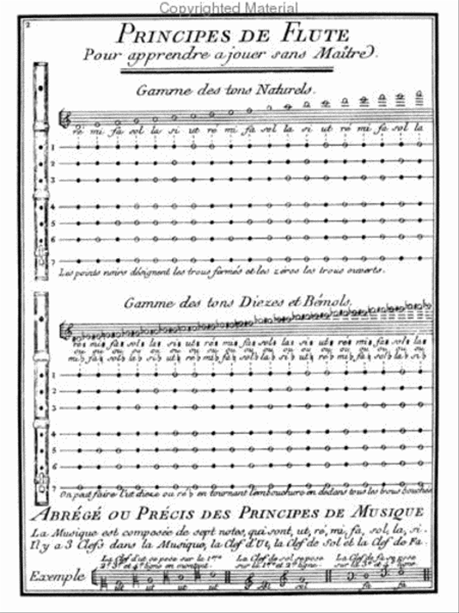 Methods & Treatises Flute - 2 Volumes - France 1600-1800