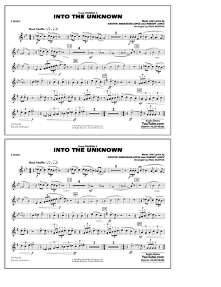 Book cover for Into the Unknown (from Disney's Frozen 2) (arr. Paul Murtha) - F Horn