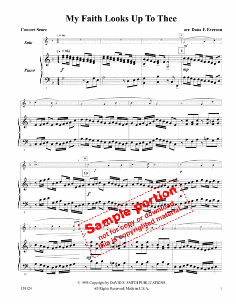 My Faith Looks Up To Thee Trumpet scores gallery preview page 2