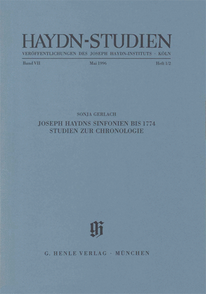 Joseph Haydns Sinfonien bis 1774
