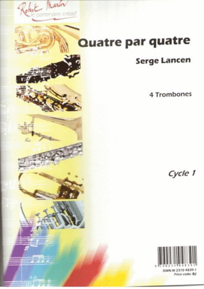 Book cover for Quatre par quatre, 4 violons