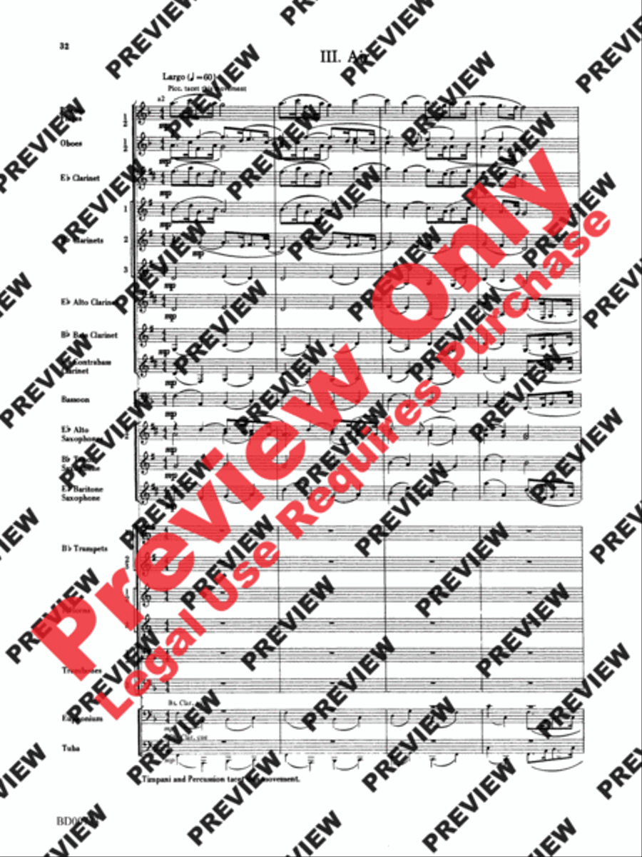 Water Music Suite Concert Band scores gallery preview page 32