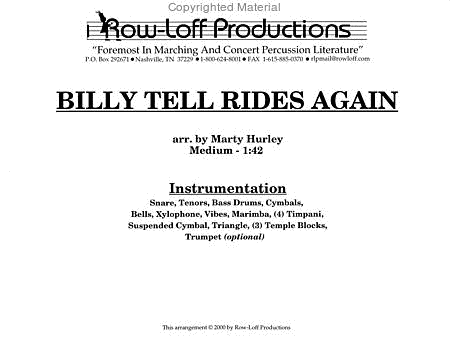 Billy Tell Rides Again image number null