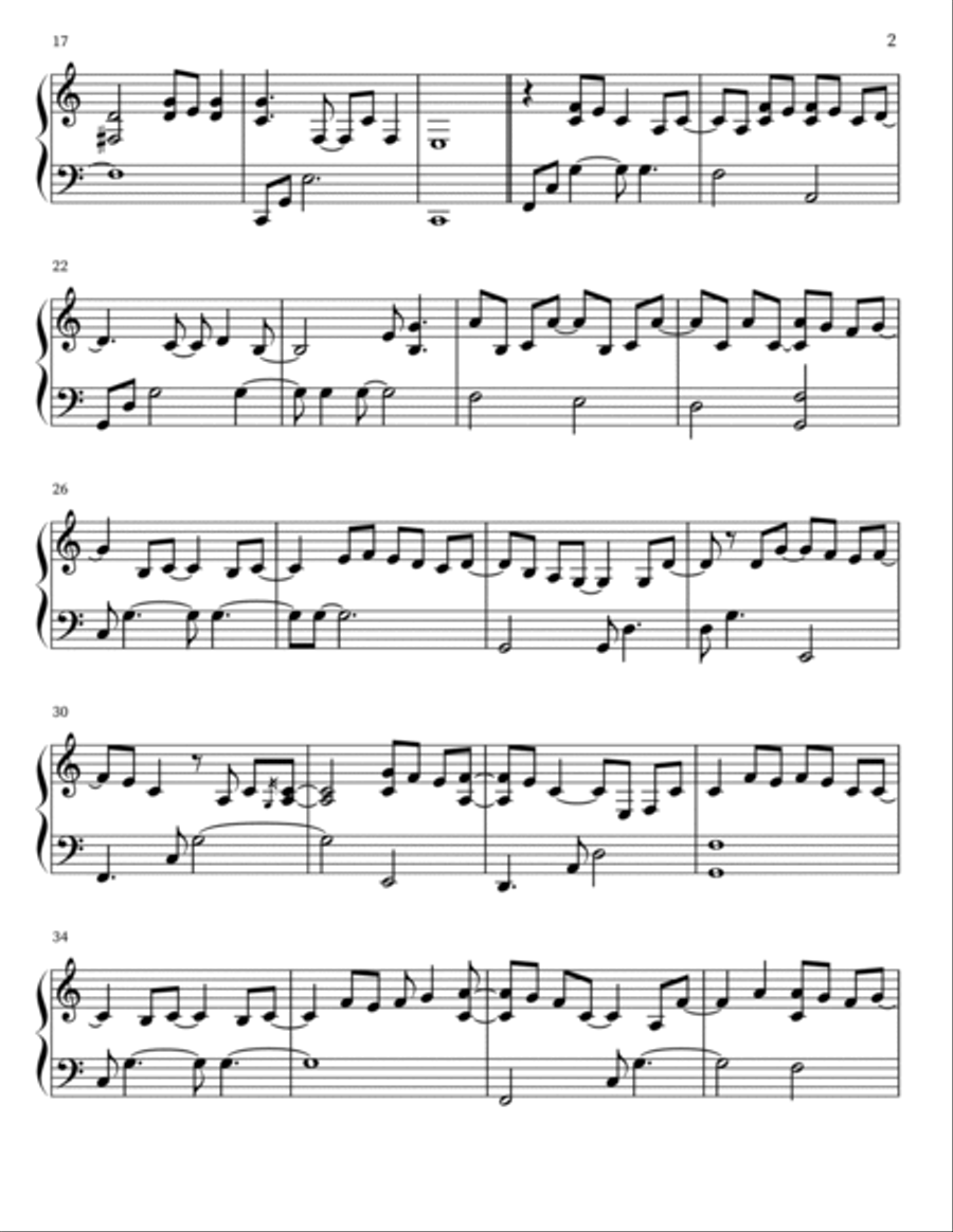 Wish You Were Here Piano Solo scores gallery preview page 3
