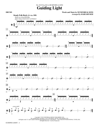 Guiding Light (arr. Mark Brymer) - Drums