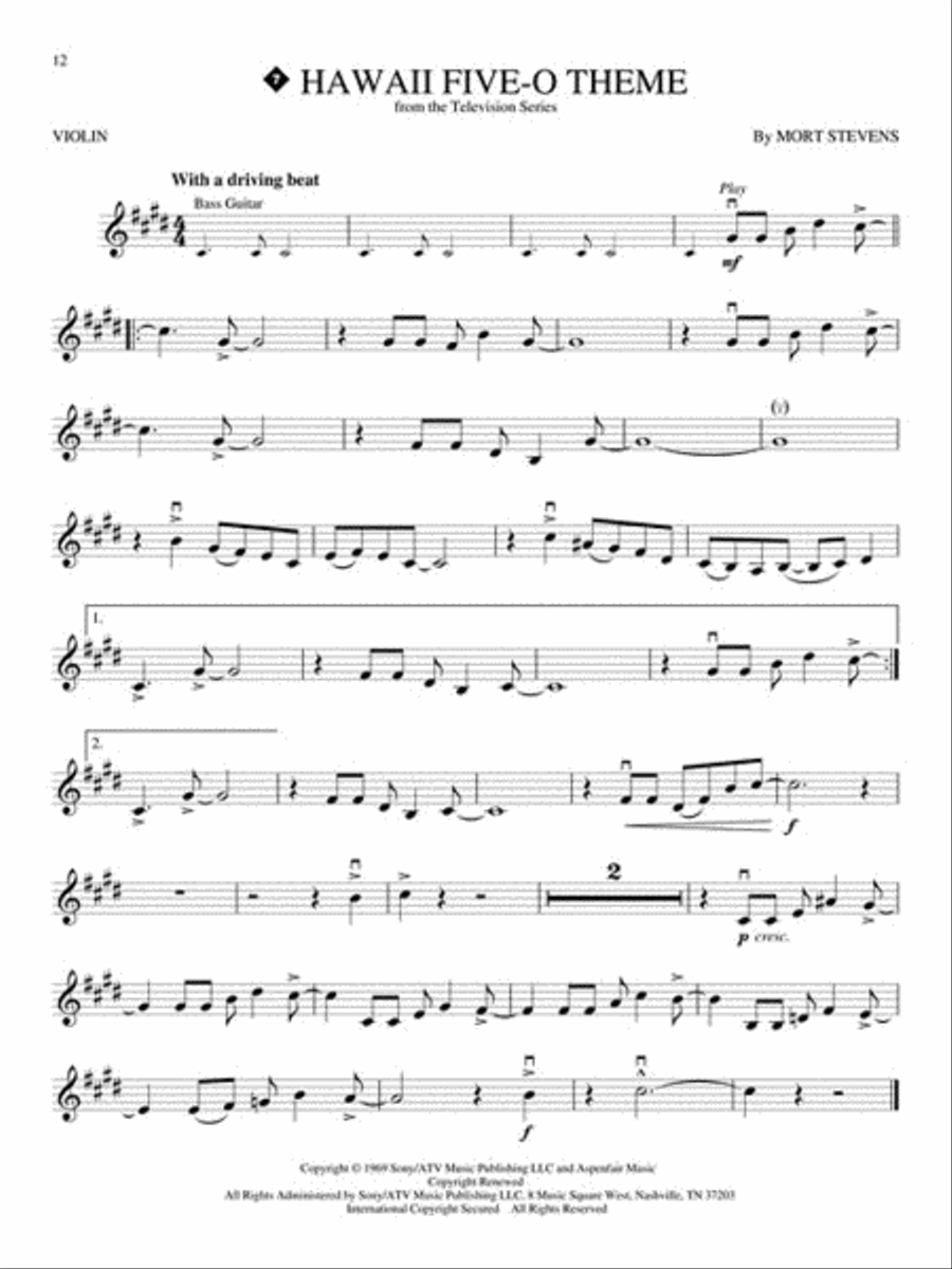 Great Themes Great Themes Violin scores gallery preview page 3