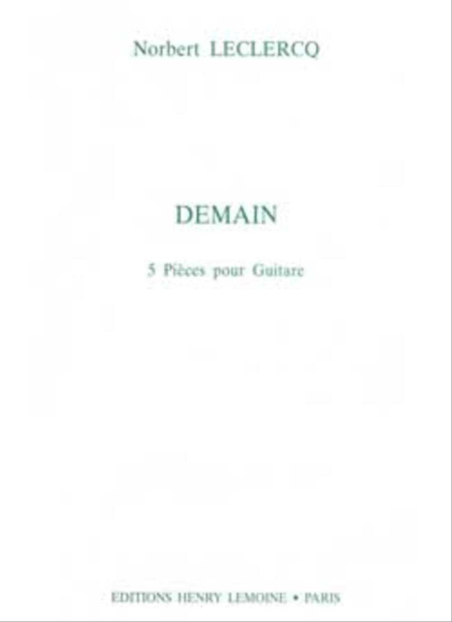 Demain - 5 Pieces Acoustic Guitar scores gallery preview page 1