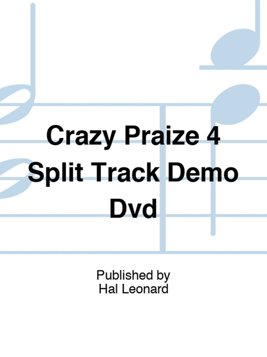 Crazy Praize 4 Split Track Demo Dvd