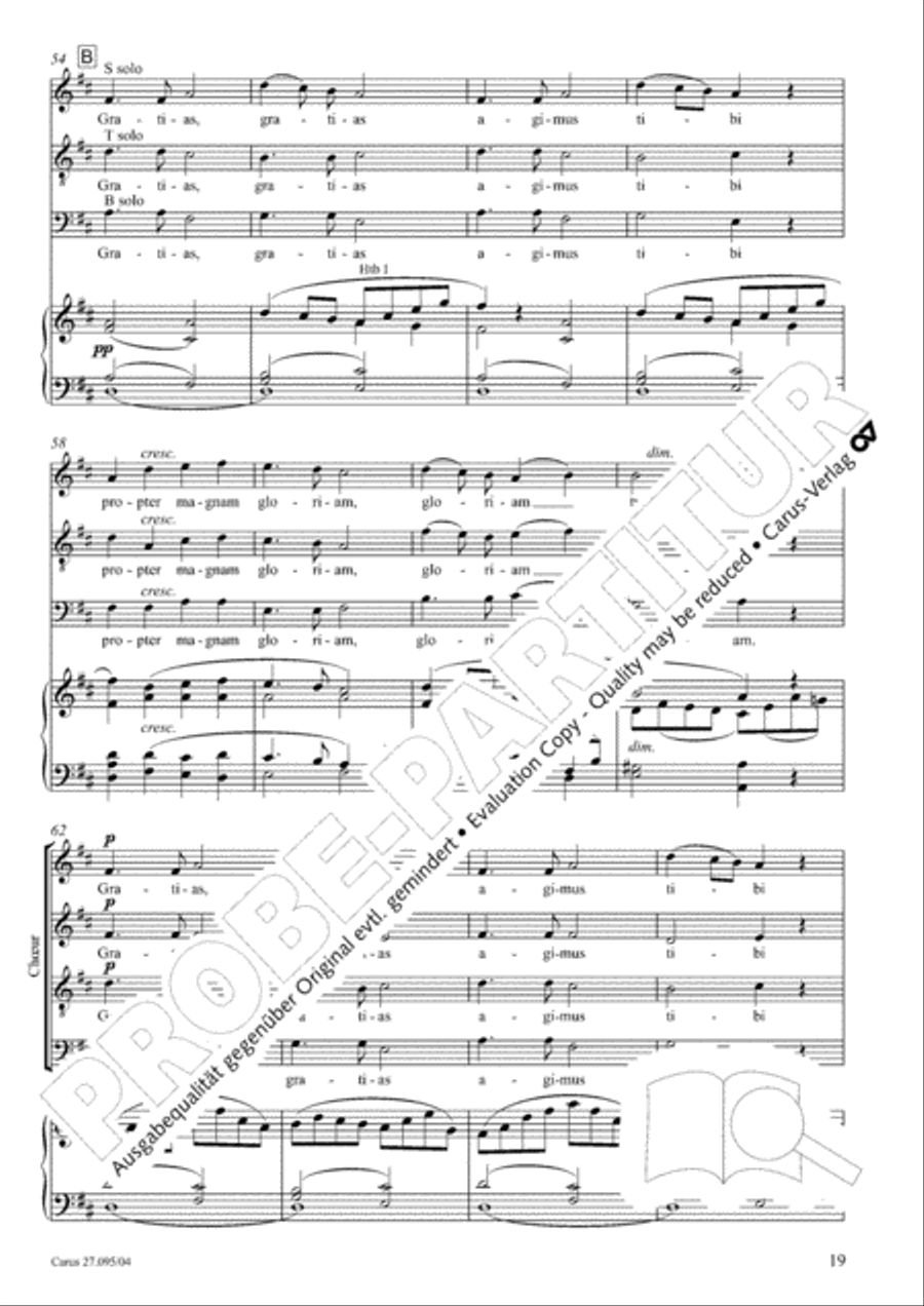 Messe solennelle de sainte Cecile STB scores gallery preview page 20
