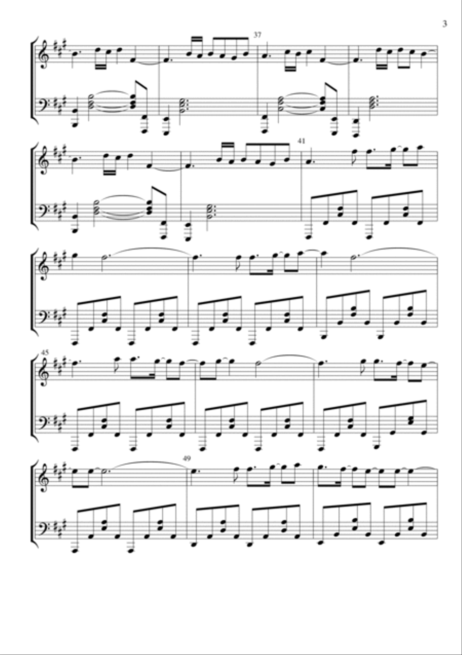 Final Countdown Piano Solo scores gallery preview page 3