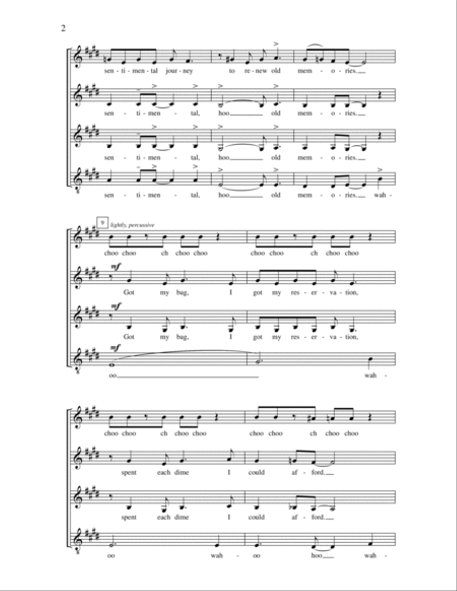 Sentimental Journey Sentimental Journey SSAA scores gallery preview page 2